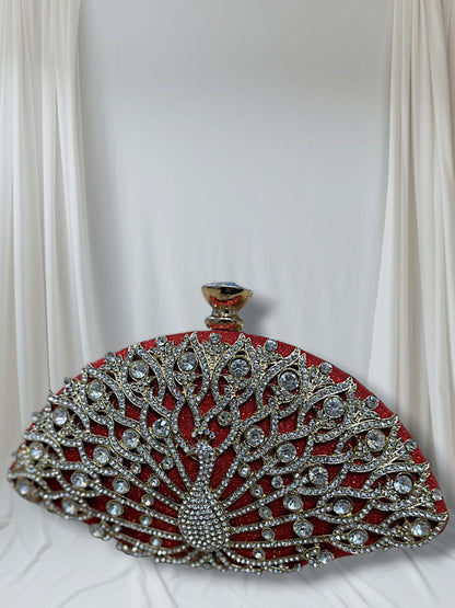 Blooming Peacock Clutch